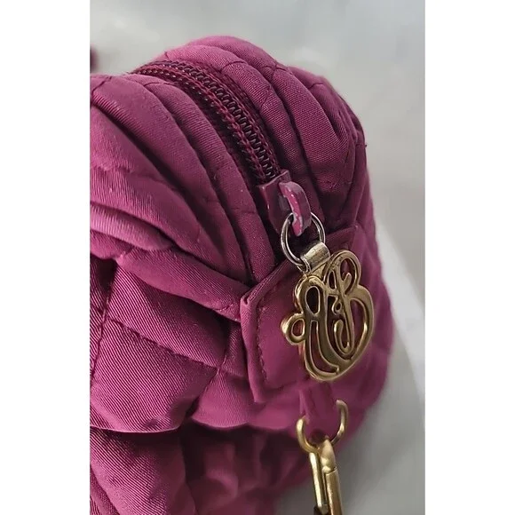 Vera Bradley Pink Quilted Duffel Shoulder Bag Purse Travel Tote Hawthorn Handbag - Picture 15 of 15